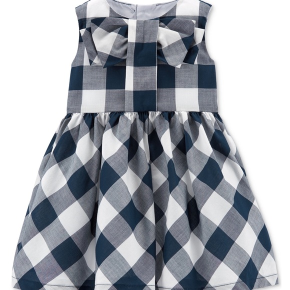 Carter’s Baby Girl’s Gingham Dress - Picture 1 of 3